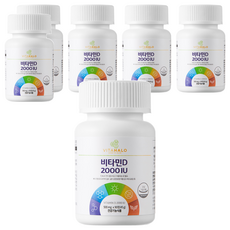 VITAHALO 維生素 D2000IU, 90錠, 45g, 6罐