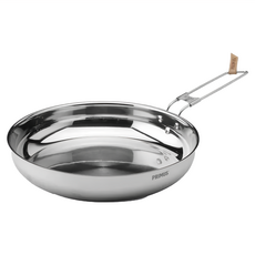 PRIMUS CampFire 不鏽鋼露營煎鍋 25cm 摺疊手柄, 銀色, 1個