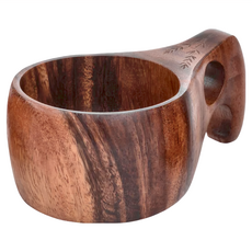 BAREBONES 芬蘭Kuksa原木杯 手工天然原木製成, 深木色, 1個