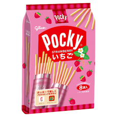 glico 格力高 Pocky 百奇 草莓棒, 13.6g, 8包