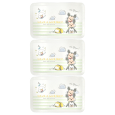 收納王妃 TSUM 濕紙巾盒, 綠線米奇家族, 3個