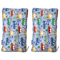 萱萱枕 兒童枕頭 2入組 表布材質: 100%棉, 43 x 28 x 6cm, 卡通汽車