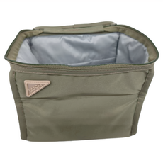 pugo 噗果 保溫保冷便當袋4.0 地磚款 長20cm x 寬15cm x 厚18cm, 沙綠色, 1個