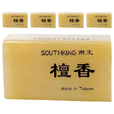 LANOWN 南王 檀香沐浴皂｜天然植物油配方 溫和潔淨、舒緩放鬆 適用各種膚質, 5個, 100g