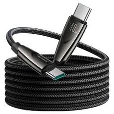 JOYROOM 先鋒系列 Type-C to Type-C 240W快充數據線 1.2m 黑色, 1條