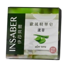 伊莎貝爾蘆薈歐風精華皂 溫和潔淨 抗菌保濕 全家適用, 94g, 6個