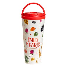 Hiromimi 艾蜜莉在巴黎手提不鏽鋼杯, 白色, 750ml, 1個