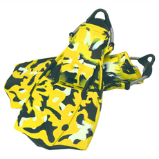 AQUATEC 迷彩噴射蛙王 負浮力 SUS彈簧帶 FN-400S 可調節腳跟帶 潛水用品, 黃色