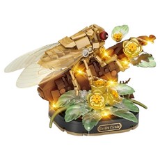 LoZ 微型迷你積木, 1個, 金蟬玉葉