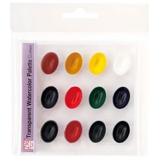 ZIG 透明水彩盤 12色, 12格, 1入