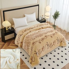 Crocodile 鱷魚 法蘭絨/羊羔絨 雙層毯