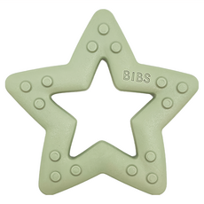 BIBS Baby Bitie 固齒器，星星造型, 單件, 星星灰綠, 1個