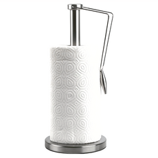 MD global 不鏽鋼廚房紙巾架 不鏽鋼、鐵、錫材質, 銀色, 1個