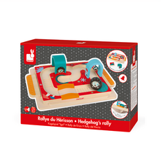 Janod 小刺蝟滾球迷宮 14個方塊軌道 手眼協調肢體平衡遊戲, 1盒