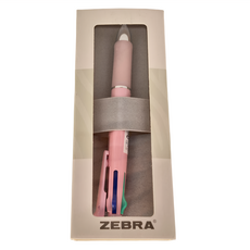 ZEBRA 斑馬牌 四色五合一 多功能原子筆 B4SA3, 粉紅, 1支