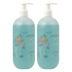 MAUBE 清爽捲髮洗髮液 增加髮絲柔順感 增加頭髮澎鬆度 不含酒精 兒童/青少年適用, 500ml, 2瓶