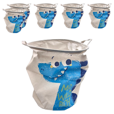 多功能防水折疊收納籃 - 可愛恐龍, 40 x 50cm, 6個