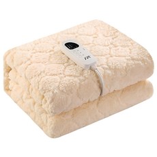 尚朋堂 微電腦泰迪絨電熱毯 單人, 親膚柔軟材質, 5段溫度調整, 1~8hr定時斷電, 過熱保護裝置, SBL-312W, 130 x 90cm