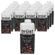 Brüst 咖啡蛋白飲 深焙冷萃風味, 330ml, 1瓶, 18瓶