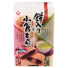 KOTOBUKI 壽製果 餡餅, 紅豆風味4入+紅豆糯米風味4入, 304g, 1袋