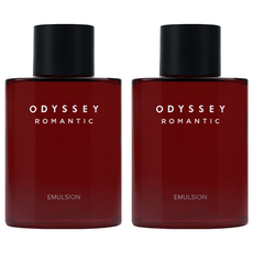 ODYSSEY Romantic系列 男士乳液 130mL - 添加綠茶成分, 保濕水潤肌膚, 前中調柑橘花香, 2瓶
