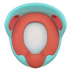 PUKU 企鵝 幼兒PU軟墊舒適便座 柔軟親膚材質 可拆式設計 清潔超方便 雙重防滑, 藍色