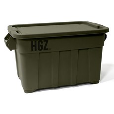 HIGHGROUNDZ 露營用附拉環移動式收納箱 基本款 75L, 1層, 1個, 綠色