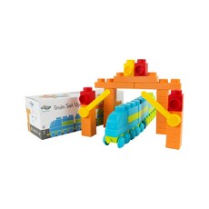UNiPLAY 抗菌軟積木 交通系列 火車升級組 安全無毒 台灣製造, 1組