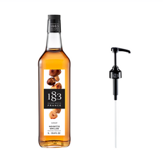 1883 MAISON ROUTIN 烤榛果果露糖漿 附壓頭 法國阿爾卑斯地區水源, 1L, 1瓶