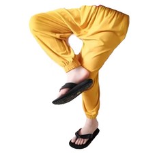 愛北鼻 莫代爾涼感防蚊褲 柔軟透氣 有效防蚊 寶寶舒適穿著體驗, 1件, 芥末黃色