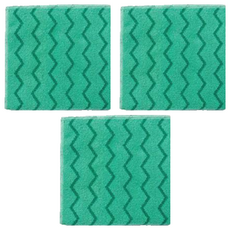 Rubbermaid 樂柏美 微纖抹布 綠色, 40.6cm, 3條