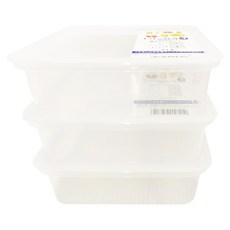 NAKAYA K582-1 保鮮盒930ml(透), 3個, 1組