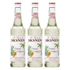 MONIN 莫寧 Curaçao Triple Sec 橘皮風味糖漿, 700ml, 3瓶