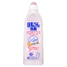 elmie 愛兒美 奶瓶餐盤洗劑, 適用於敏感肌膚, 日本原裝-日本製造, 不添加防腐劑/香料/著色料, 植物性保濕成分, 300ml, 1瓶