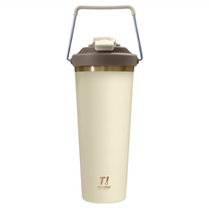 FUJI-GRACE 富士雅麗 時尚精品鈦金隨行杯 FJ-958, 奶茶金, 1個, 760ml