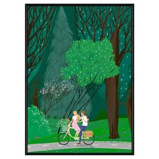 BOLUO GALLERY 菠蘿選畫所 我們的甜蜜時光 APLS4619B 掛畫, 黑色