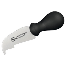 AMBROGIO SANELLI 山里尼 帕馬森起司刀 9cm 尖頭 德國特殊不鏽鋼 高級TPE手柄 義大利製, S228009, 1支
