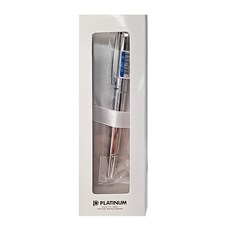 PLATINUM 白金牌 WB-150 鋼珠筆 黑桿 銀, 1入