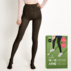 NUKK NUKK 女性大尺碼寬鬆褲襪 50D 有足款 3入組