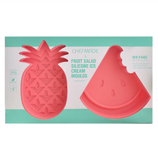 CHEFMADE 學廚 水果沙拉矽膠雪糕模 (西瓜鳳梨款) WK9440, 食品級矽膠+食品級PP, 尺寸18.4x10.7x2.4cm, 1個