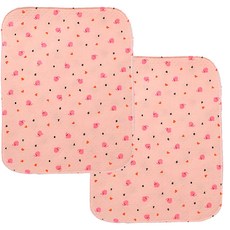 嬰兒 汽座推車專用 棉柔透氣超吸水防水隔尿墊 生理墊 2個, 顏色隨機, 1組