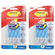 3M Command 無痕 防水膠條 中型, 2組