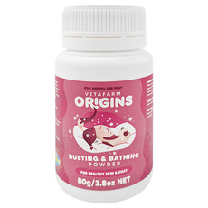 VETAFARM 薇塔農場 毛茸茸愉悅泡泡粉 兔子/天竺鼠等小動物適用 80g, 100%無毒, 消除異味, 無壓力沐浴, 不適用, 1罐