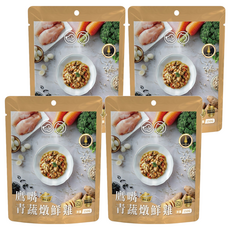 GOMO PET FOOD 鮮食餐包 貓犬專用,鷹嘴青蔬燉鮮雞, 150g, 4包