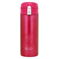 Ergocare 人因康元 新負離子超輕量保溫水壺 SS4000 400ml 耐溫達125°C 瓶身SUS316不鏽鋼, 甜心粉, 1個