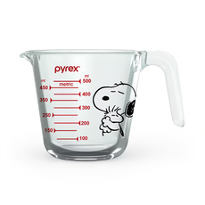Corelle Brands 康寧餐具 Pyrex 單耳量杯, Snoopy, 500ml, 1個