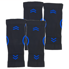 足健美襪品 輕鬆盈小腿襪套 70%尼龍+30%彈性纖維, L, 藍色, 2雙