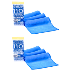 YOKOZUNA CREATiON 擦澡巾 起泡洗澡巾 日本沐浴巾 硬 110 x 28cm, 蔚藍色, 1條, 2條