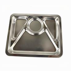 蝴蝶牌 ST小餐盤 #304不鏽鋼, 1個, 四格