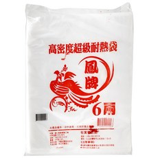 鳳牌 耐熱袋 六兩 19 x 23cm 超級耐熱 食品分裝袋 台灣製造, 1入, 1包